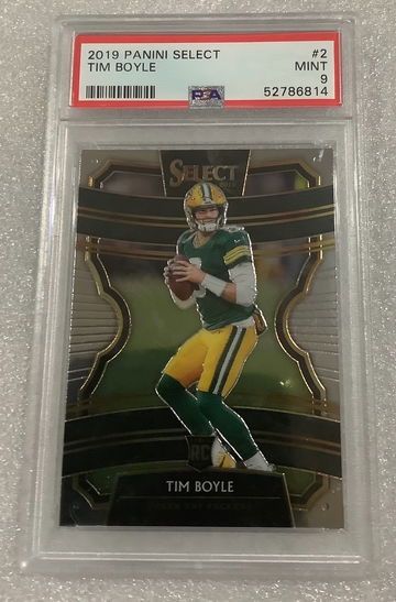 2019 Select Tim Boyle Rookie Concourse Psa 9 Packers  