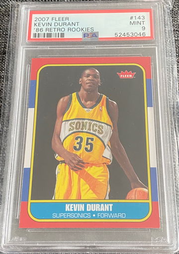 2007-08 Kevin Durant Fleer Retro RC PSA 9