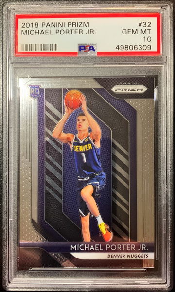 2018 Prizm Base Michael Porter Jr. Rookie PSA 10