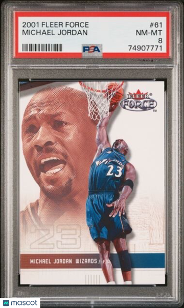 2001 Fleer Force Michael Jordan #61 PSA 8