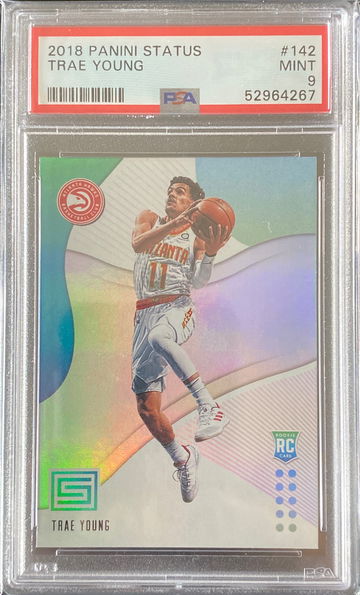 2018-19 Status Trae Young #142 RC PSA 9 Rookie Card