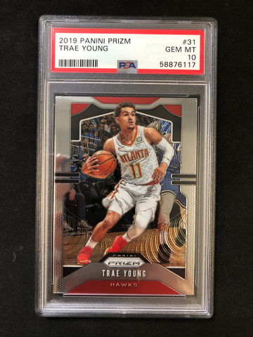 2019 Panini Prizm - Trae Young - Base PSA 10 Gem Mint
