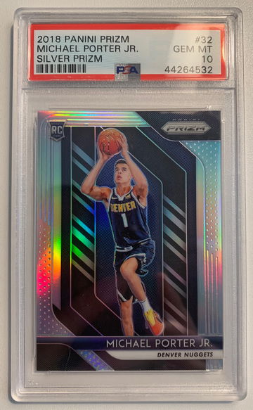 Michael Porter Jr. 2018 Panini Prizm Silver RC PSA 10
