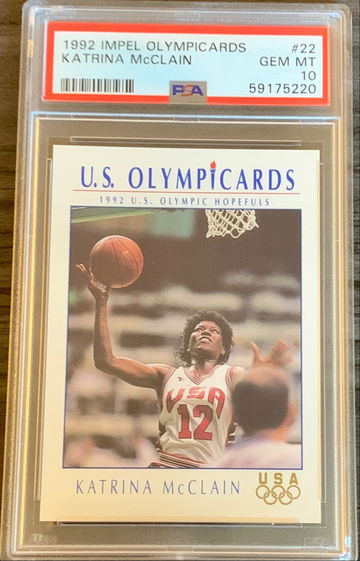 1992 Impel US Olympicards Basketball Katrina McClain #22 - PSA 10 GEM MINT Pop 4
