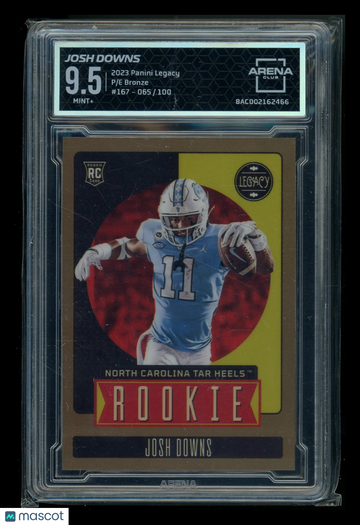 2023 Panini Legacy Bronze Josh Downs #167 /100 RC Arena Club 9.5