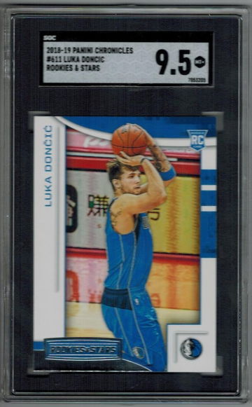 2018 Panini Chronicles Rookies & Stars Luka Doncic ROOKIE RC #611 SGC 9.5 MINT!