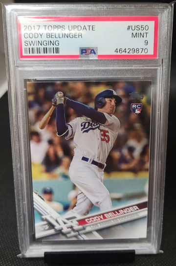 2017 Topps Update Cody Bellinger Swinging PSA 9