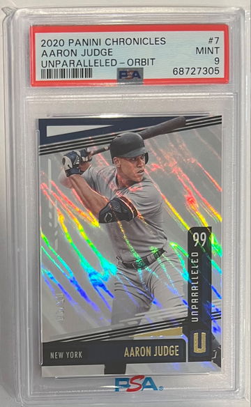 2020 Chronicles Unparalleled Orbit /10 Aaron Judge PSA 9 Yankees