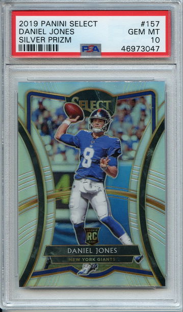 Daniel Jones Select Silver PSA 10
