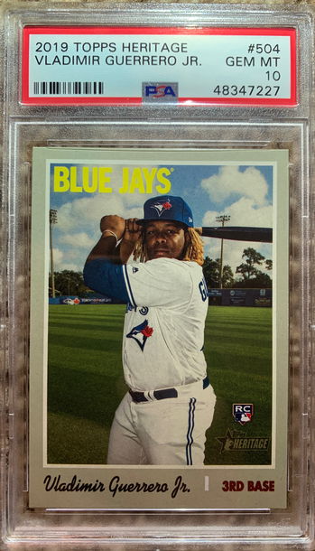 2019 Topps Heritage Vladimir Guerrero Jr. PSA 10 GEM MINT #504