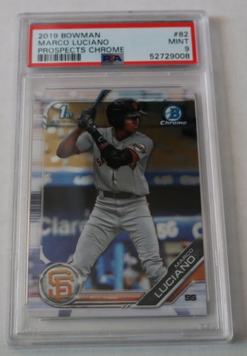 2019 Bowman Chrome Marco Luciano PSA 9