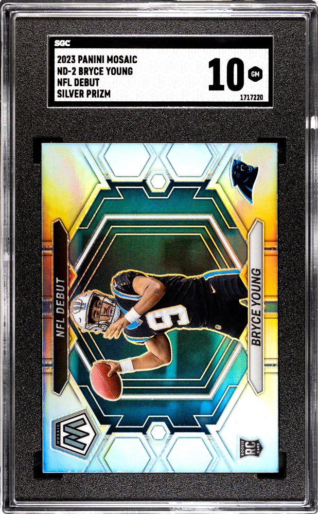 Bryce Young 2023 Panini Mosaic Silver Prizm ROOKIE #ND-2 SGC 10