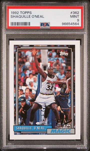 1992 Topps Shaquille O'Neal #362 RC PSA 9
