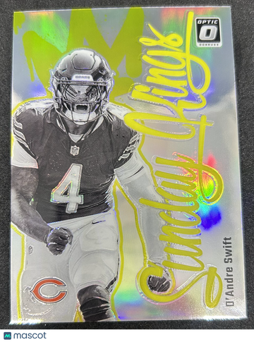 2024 Panini Donruss Optic Football Sunday Kings D'Andre Swift #30 Prizm