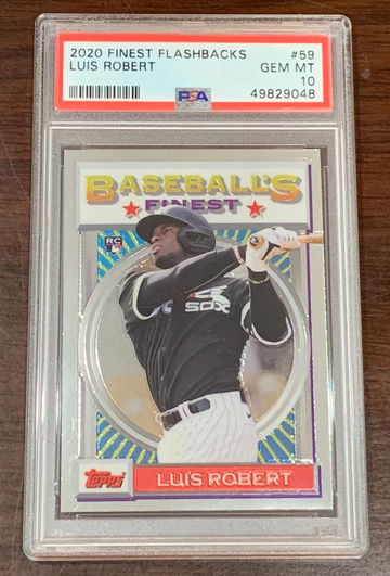 2020 Finest Flashbacks Luis Robert PSA 10