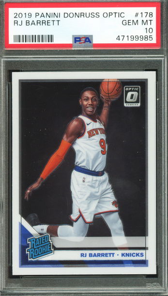 2019-20 RJ Barrett Optic Base PSA 10 #178 Rookie RC