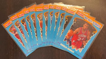 1990 Fleer Basketball All-Stars Complete Set #1-12 Jordan Bird Magic Barkley