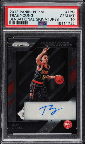 2018 Prizm Trae Young Sensational Signatures PSA 10