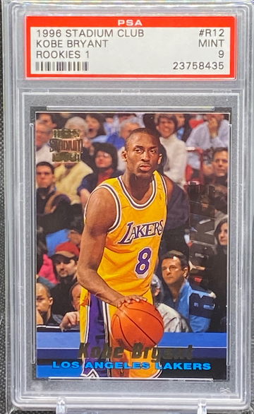 1996 Stadium Club Kobe Bryant Rookie PSA 9 Rookies 1 #R12