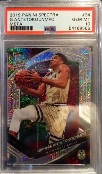 Giannis Antetokounmpo 19-20 META Spectra PSA 10