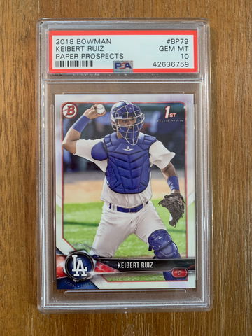 2018 Bowman Keibert Ruiz PSA 10