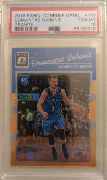 2016 Optic Domantas Sabonis Orange PSA 10