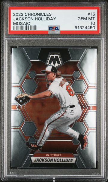 2023 Panini Chronicles Mosaic Jackson Holliday #15 PSA 10