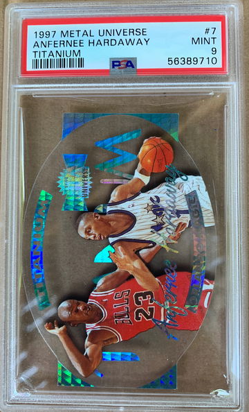 1997 Metal Universe Titanium Anfernee Hardaway PSA 9 Mint