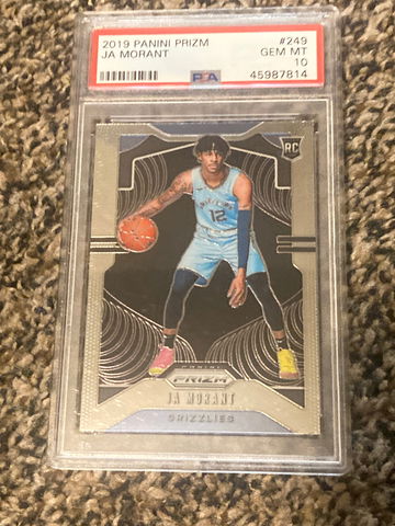 2019 Panini Prizm Ja Morant Rookie Card PSA 10