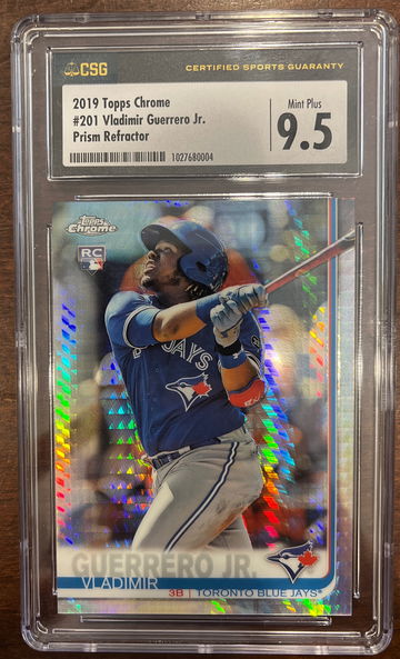 2019 Topps Chrome Prism Refractor Vladimir Guerrero Jr. Rookie RC CSG 9.5
