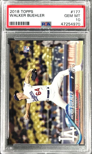 2018 Topps Walker Buehler #177 PSA 10