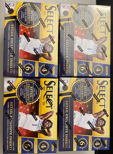 2021 NBA Panini Select Blaster Box - 4 BOX LOT