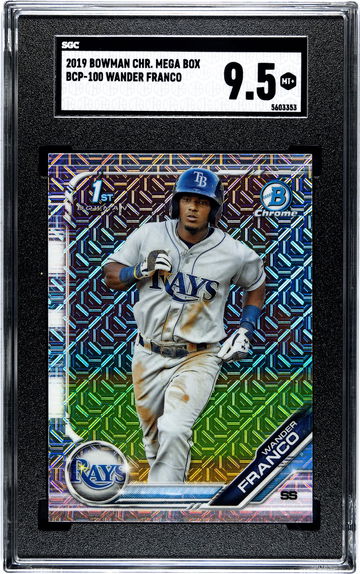 2019 Bowman Chrome Mega Box BCP-100 Wander Franco SGC 9.5