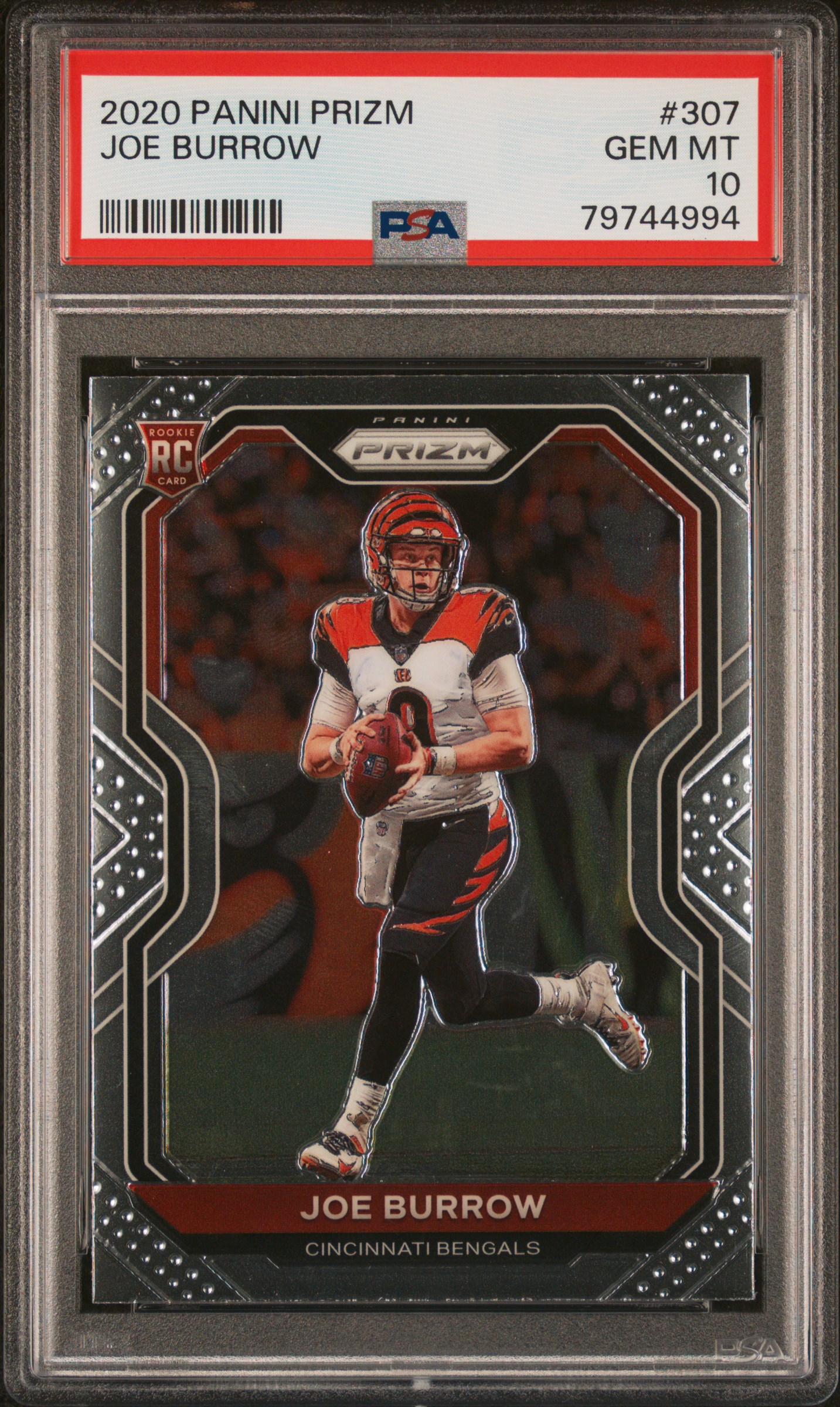 Joe Burrow 2020 Panini Prizm #307 PSA 10 Rookie RC Bengals