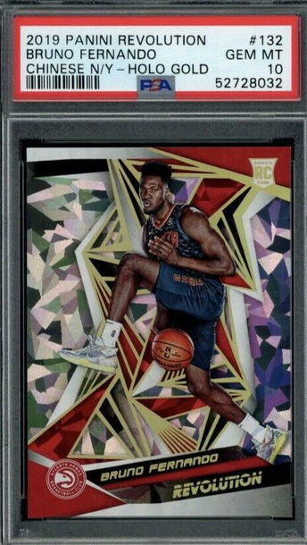 BRUNO FERNANDO PSA 10 2019-20 Panini Revolution RC New Year Gold 6/8 #132