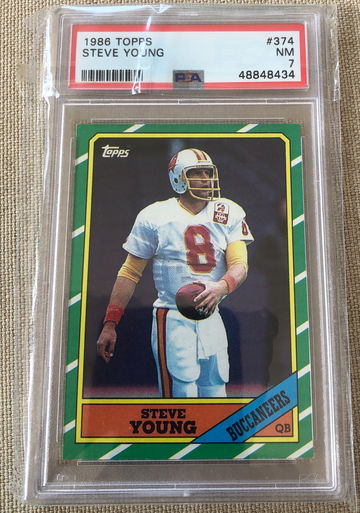 1986 Topps Steve Young #374 PSA 7 NM 