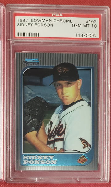 1997 Bowman Chrome #102 Sidney Ponson PSA 10 