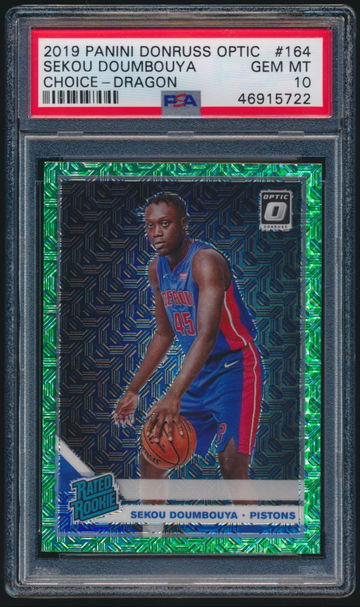 Sekou Doumbouya Dragon Choice Rookie PSA 10 