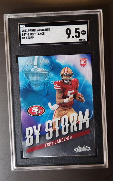 Trey Lance 2021 Panini Absolute By Storm Rookie Card BST-3 SGC 9.5