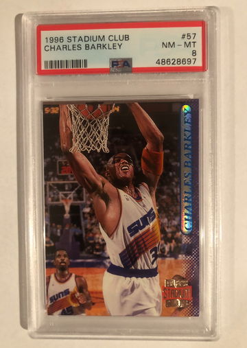 Charles Barkley 1998 Stadium CLub PSA 8