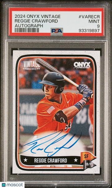 2024 Onyx Vintage Reggie Crawford #VARECR Autograph Rookie PSA 9