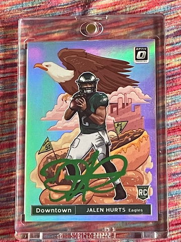 2020 Donruss Optic Downtown Auto Jalen Hurts RC Eagles 