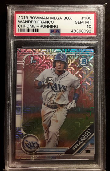 Wander Franco 2019 Bowman mega box psa 10