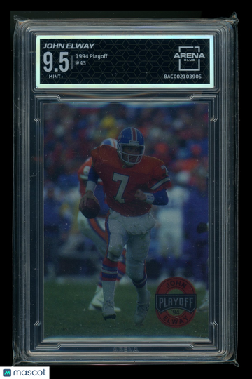 1994 Playoff John Elway #43 Arena Club 9.5