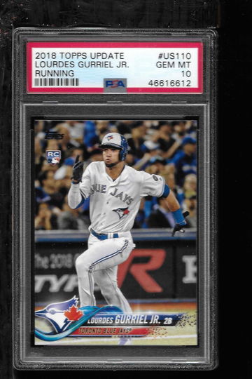 2018 TOPPS UPDATE LOURDES GURRIEL JR RUNNING PSA 10