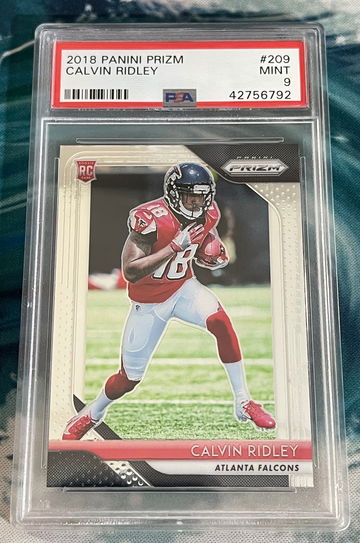 2018 Prizm Calvin Ridley PSA 9