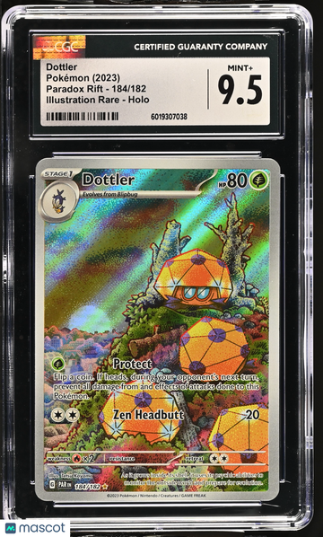 2023 Pokémon Paradox Rift Dottler Illustration Rare CGC 9.5 #184/182