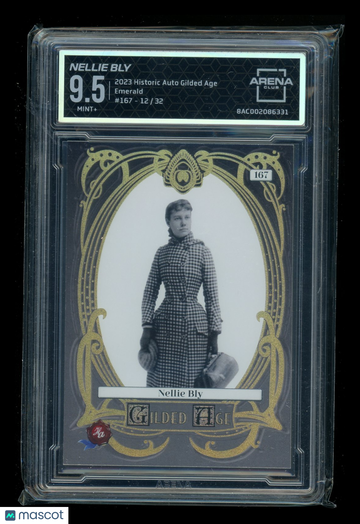 2023 Historic Autographs Gilded Age Emerald 12/32 #167 Arena Club 9.5