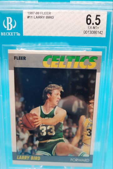 1987-88 Fleer Basketball #11 Larry Bird BGS 6.5 TOUGH Card
