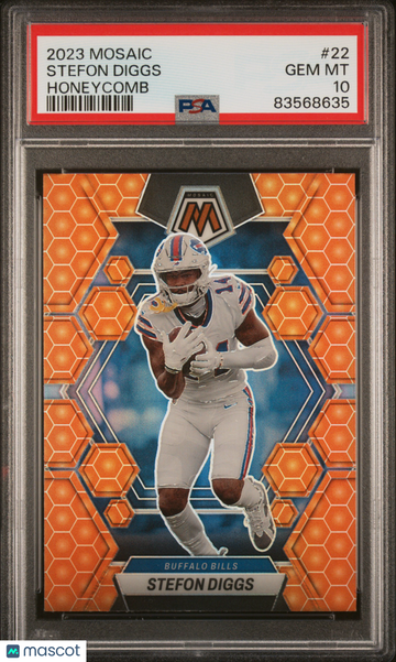 2023 Panini Mosaic Stefon Diggs #22 PSA 10 POP 2